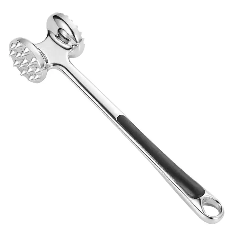 

Meat Tenderizer Stainless Steel Dual Sided Meat Masher Hammer Heavy Duty Beef Steak Chicken Meat Fish Mallet Tool Kitchen Gadget