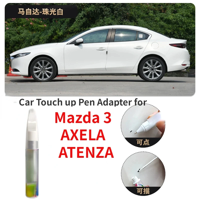 

Car Touch up Pen Adapter for Mazda 3 AXELA ATENZA Paint Fixer Pearl White Soul Red Onksela Supplies Car Paint Scratch Repair