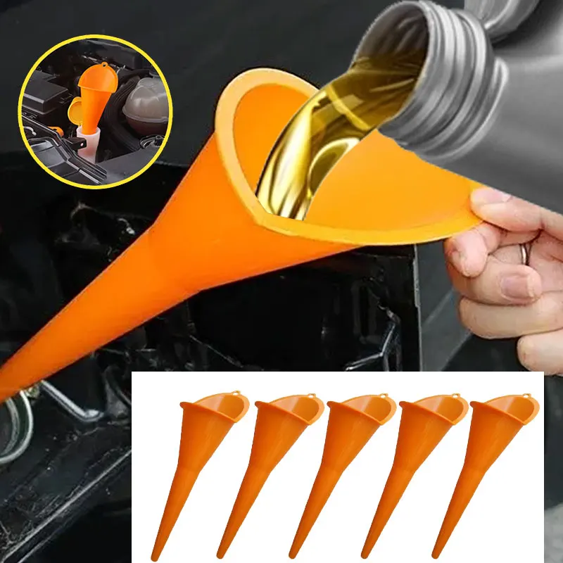 5Pcs Car Long Stem Funnel Gasoline Oil Fuel Filling Tool Anti-splash Plastic Funnel Motorcycle Refueling Tools Auto Accessories
5Pcs Car Long Stem Funnel Gasoline Oil Fuel Filling Tool Anti-splash Plastic Funnel Motorcycle Refueling Tools Auto Accessories