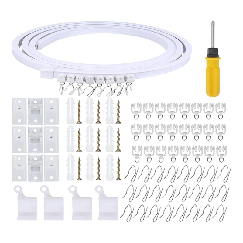 5 Metre Bendable Ceiling Curtain Rail Spare Parts Flexible Ceiling Curtain Rail, Curtain Rail, Accessories, Curved Curtain Rail
5 Metre Bendable Ceiling Curtain Rail Spare Parts Flexible Ceiling Curtain Rail, Curtain Rail, Accessories, Curved Curtain Rail