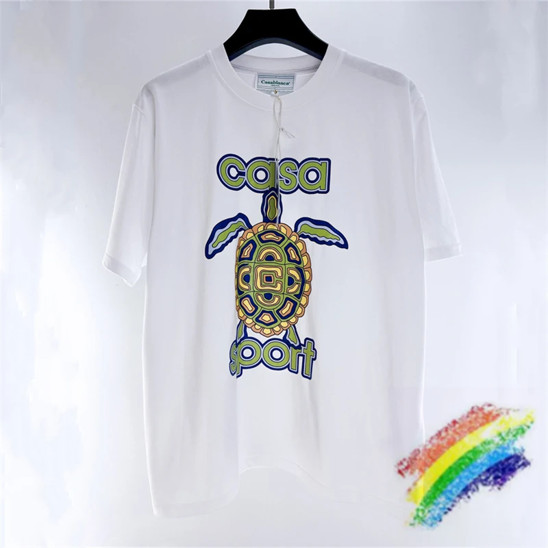 Turtle Printing Casablanca T Shirt Men Women 1:1 High Quality Tee Casual Oversized T-Shirts
Turtle Printing Casablanca T Shirt Men Women 1:1 High Quality Tee Casual Oversized T-Shirts