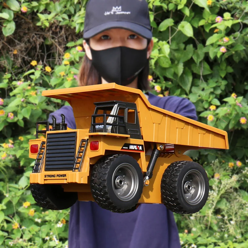 

Engineering Car Six-channel Alloy 1:18 Electric Remote Control 2.4g Tipper Toy Model To Give Children New Year Gifts