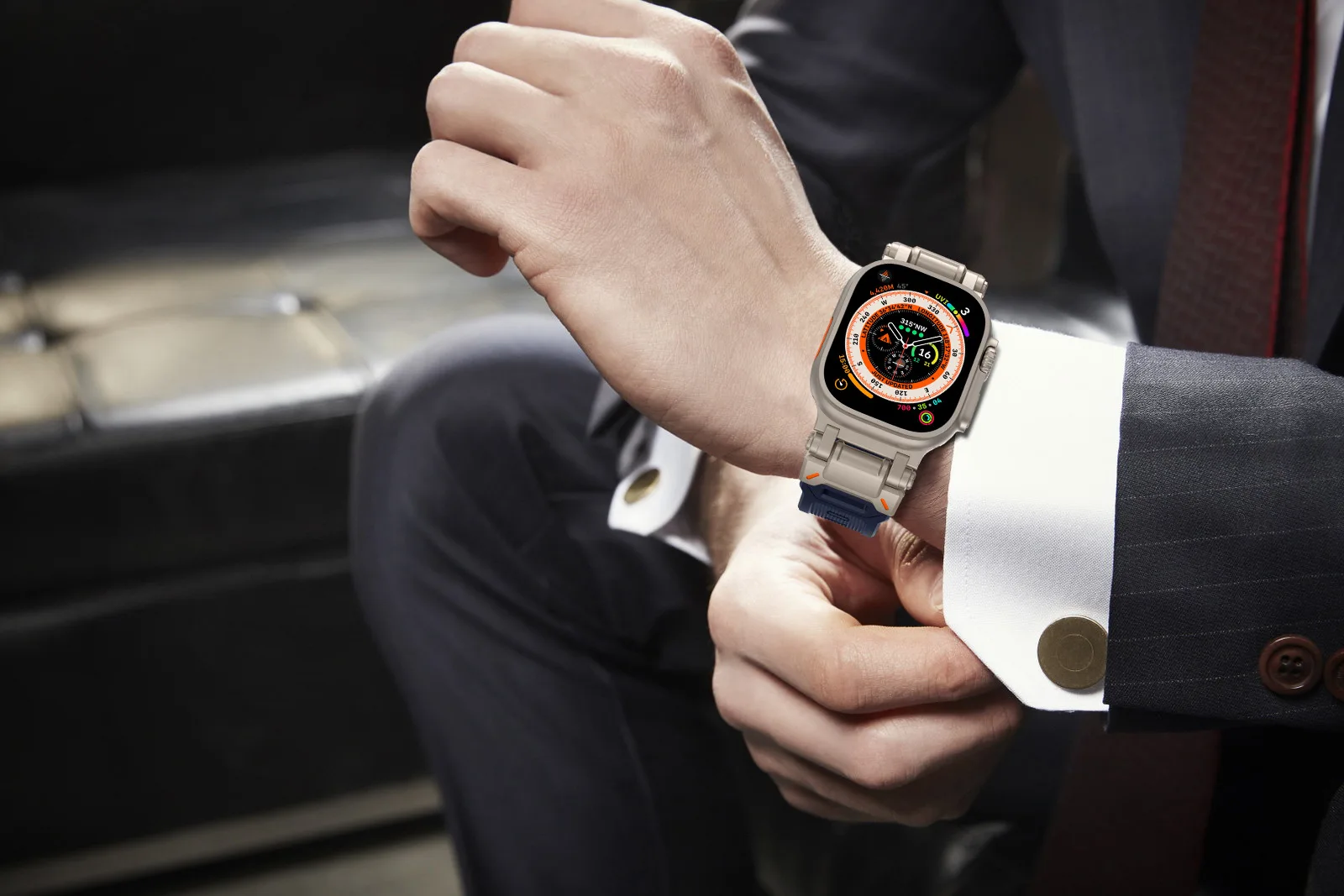 Silicone Strap For Apple Watch Ultra 2 Band 49mm 45mm 42mm Rugged metal+rubber Bracelet iWatch Series 10 9 6 5 7 8 SE bands 44mm Silicone Strap For Apple Watch Ultra 2 Band 49mm 45mm 42mm Rugged metal+rubber Bracelet iWatch Series 10 9 6 5 7 8 SE bands 44mm