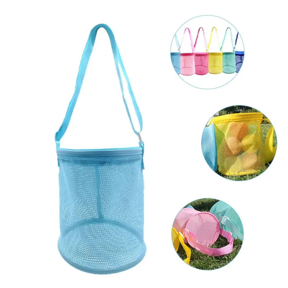 Mesh Beach Bag for Kids Toy Organizer Net Zipper Adjustable Shoulder Strap Storage Pouch Child Shell Collecting Bag Round Bucket
Mesh Beach Bag for Kids Toy Organizer Net Zipper Adjustable Shoulder Strap Storage Pouch Child Shell Collecting Bag Round Bucket