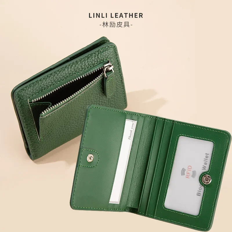 Cross-border Hot Leather Small Wallet RFID Anti-theft Brush Short Multi-card Document Bill Change Card Bag
Cross-border Hot Leather Small Wallet RFID Anti-theft Brush Short Multi-card Document Bill Change Card Bag