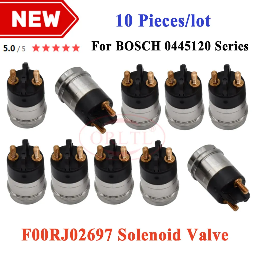 

10pc Diesel F00RJ02697 FOORJ02697 Injector Solenoid Control Valve F 00R J02 697 for BOSCH Cummins 0445120 injector