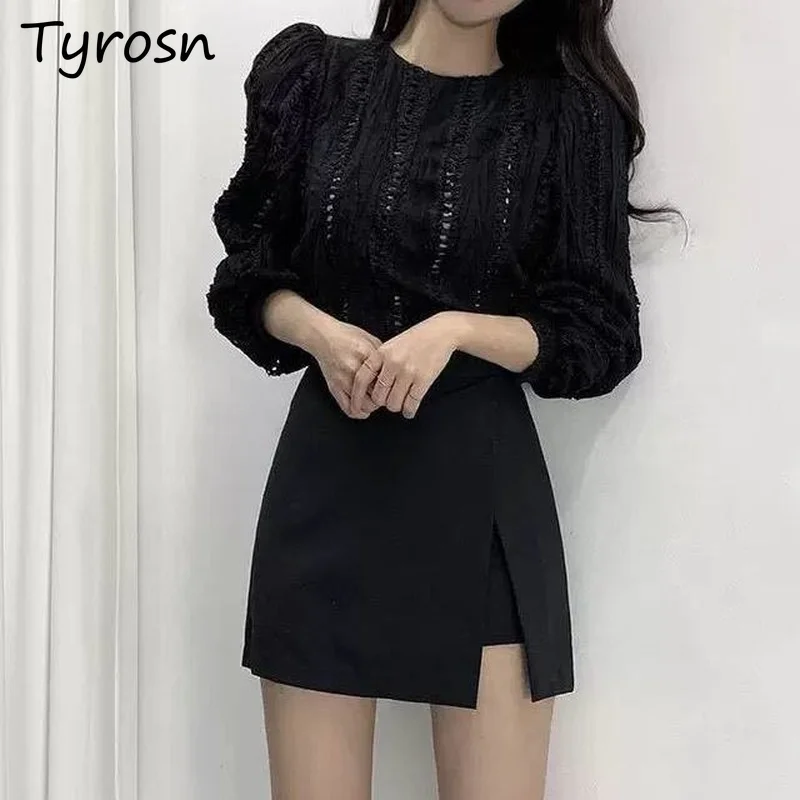 

Women Skirts Summer Side-slit Ladies Fashion Korean Style All-match Daily Simple Hotsweet Chic Cozy Charming Youthful Students