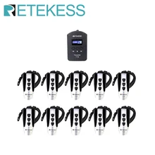 Retekess TT106 2.4G UHF Tour Guide System Support Dual Transmitter 150M Distance For Excursion Training Church Translation