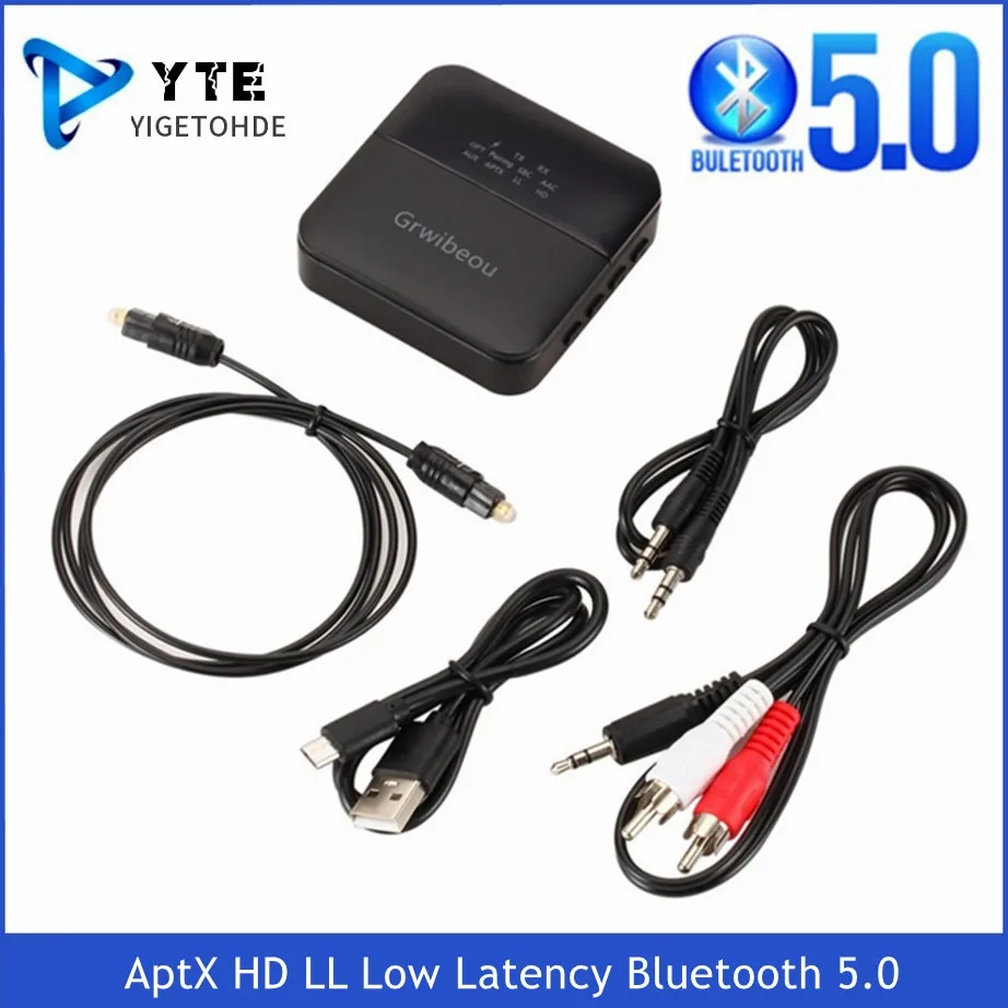 Bluetooth 5,0 передатчик YIGETOHDE AptX HDLL с низкой задержкой, беспроводной адаптер RCA SPDIF 3,5 мм, разъем Aux для ТВ, ПК, автомобиля
Bluetooth 5,0 передатчик YIGETOHDE AptX HDLL с низкой задержкой, беспроводной адаптер RCA SPDIF 3,5 мм, разъем Aux для ТВ, ПК, автомобиля