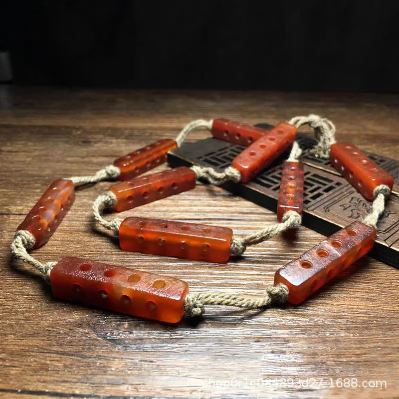 Liao Jin Hollow out as Right as Rain Le Zi String Weathering Pattern Red Agate Chicken Bone Beads Old
Liao Jin Hollow out as Right as Rain Le Zi String Weathering Pattern Red Agate Chicken Bone Beads Old