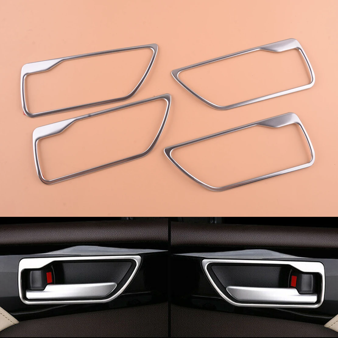 4Pcs Silver Stainless Steel Car Inner Front Rear Door Handle Bowl Cover Fit for Toyota Highlander 2020 2021 2022 Waterproof
4Pcs Silver Stainless Steel Car Inner Front Rear Door Handle Bowl Cover Fit for Toyota Highlander 2020 2021 2022 Waterproof