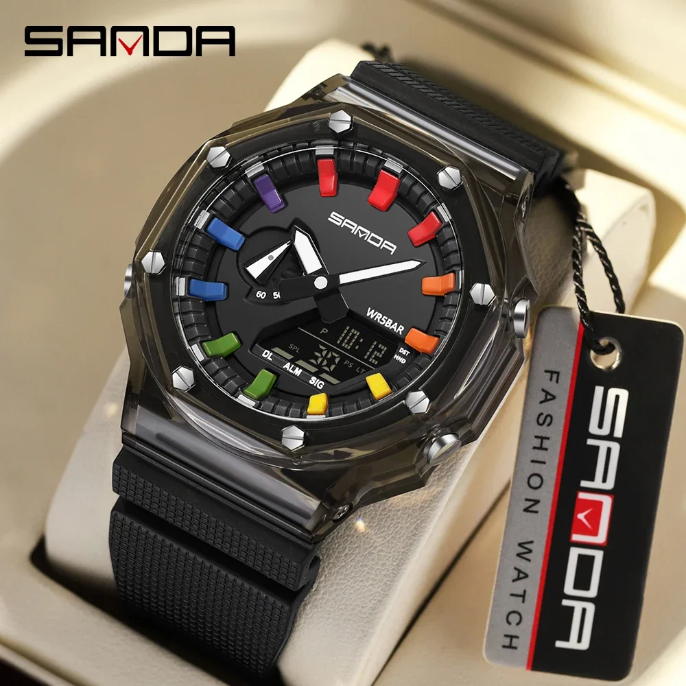 SANDA Digital LED Watch Men Military Army Sport Chronograph Quartz Wristwatch Original 50m Waterproof Male Electronic Clock 2024
SANDA Digital LED Watch Men Military Army Sport Chronograph Quartz Wristwatch Original 50m Waterproof Male Electronic Clock 2024