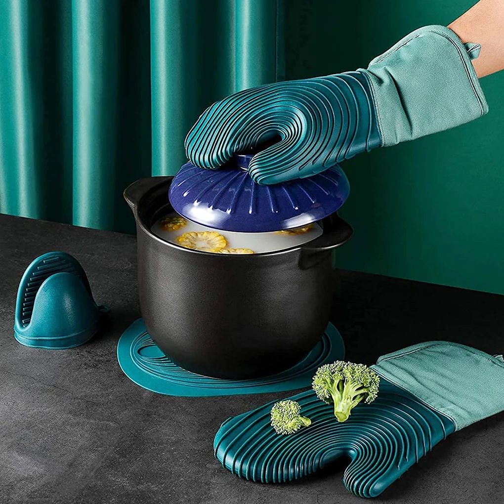 5Pcs/Set Silicone Oven Mitts Pot Holders Heat Resistant Clip Mittens Waterproof Gloves Home Hot Pad Baking Grilling BBQ
5Pcs/Set Silicone Oven Mitts Pot Holders Heat Resistant Clip Mittens Waterproof Gloves Home Hot Pad Baking Grilling BBQ