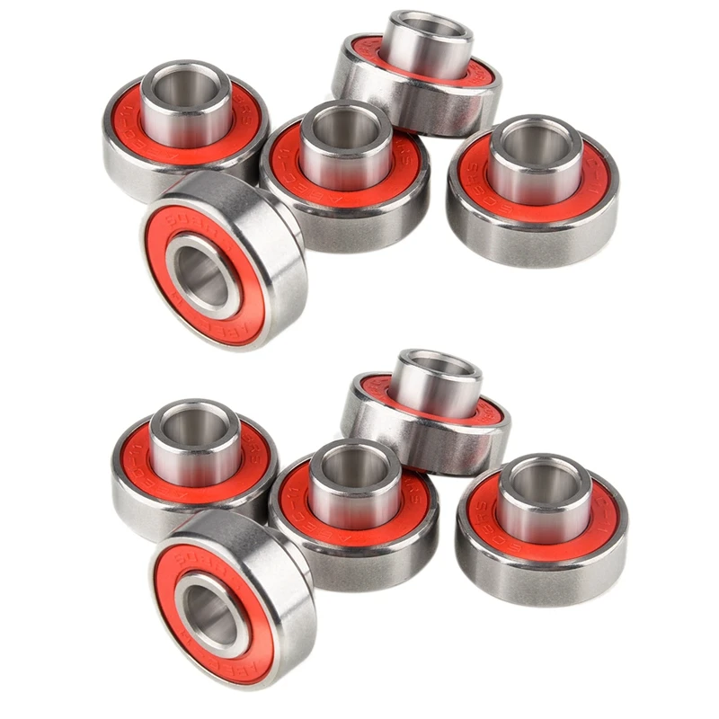 10Pcs 608-2RS Longboard Integrated Bearing Skateboard Wheel Bearing Inline Roller Skate Bearing 8X22X12.6mm,Red
10Pcs 608-2RS Longboard Integrated Bearing Skateboard Wheel Bearing Inline Roller Skate Bearing 8X22X12.6mm,Red