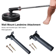 

Wall Mount T-Bar Row Platform Landmines Attachment for Barbell Bar 360° Rotation Weight Training Home Fitness Exercise Equipment