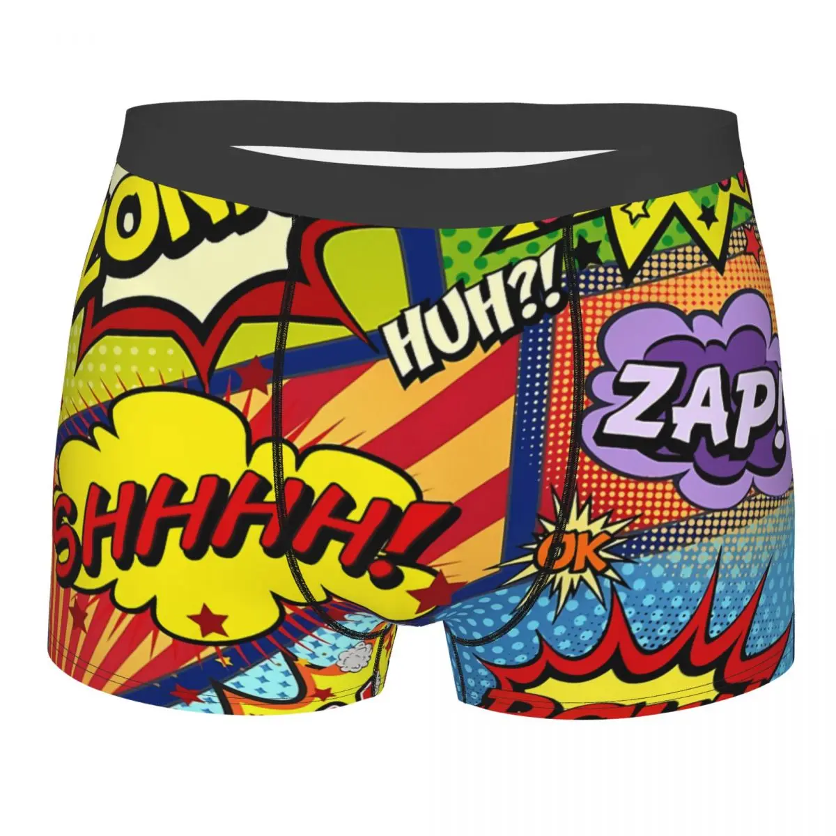 

Colorful Comic Book Panels Men Boxer Briefs Gothic Highly Breathable Underpants High Quality Print Shorts Gift Idea