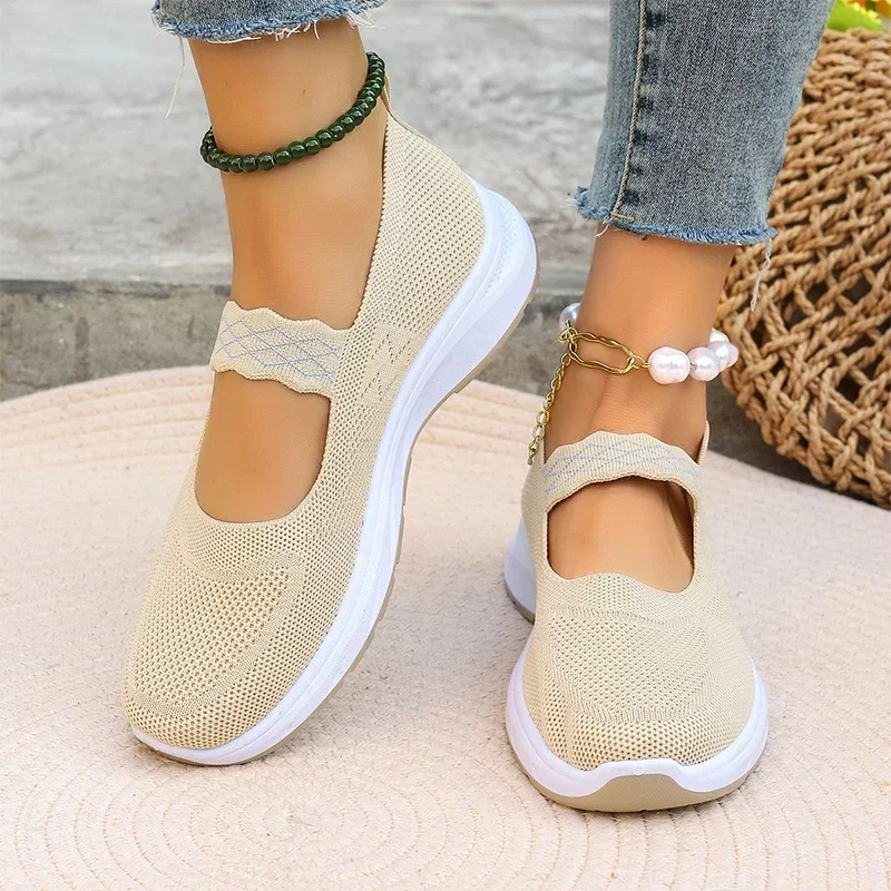 Туфли женские спортивные сетчатые, вязаные, лоферы, плоская подошва, кроссовки, удобная повседневная обувь для ходьбы, весна 2024
Туфли женские спортивные сетчатые, вязаные, лоферы, плоская подошва, кроссовки, удобная повседневная обувь для ходьбы, весна 2024