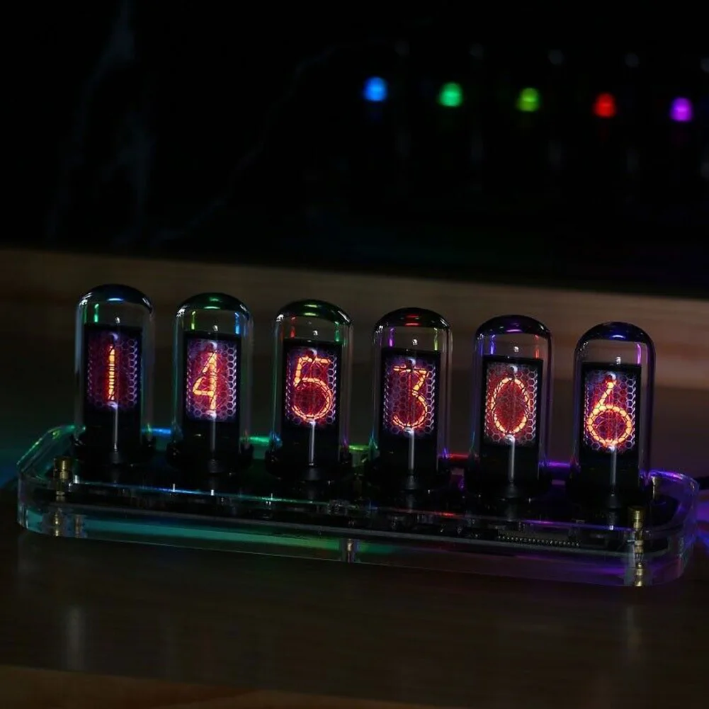 RGB Pseudo Glow Tube Clock Electronic Full Color Album Creative Decoration 5V-0.45A Type-C Desktop Clock WIFI Timing Home Gift
RGB Pseudo Glow Tube Clock Electronic Full Color Album Creative Decoration 5V-0.45A Type-C Desktop Clock WIFI Timing Home Gift