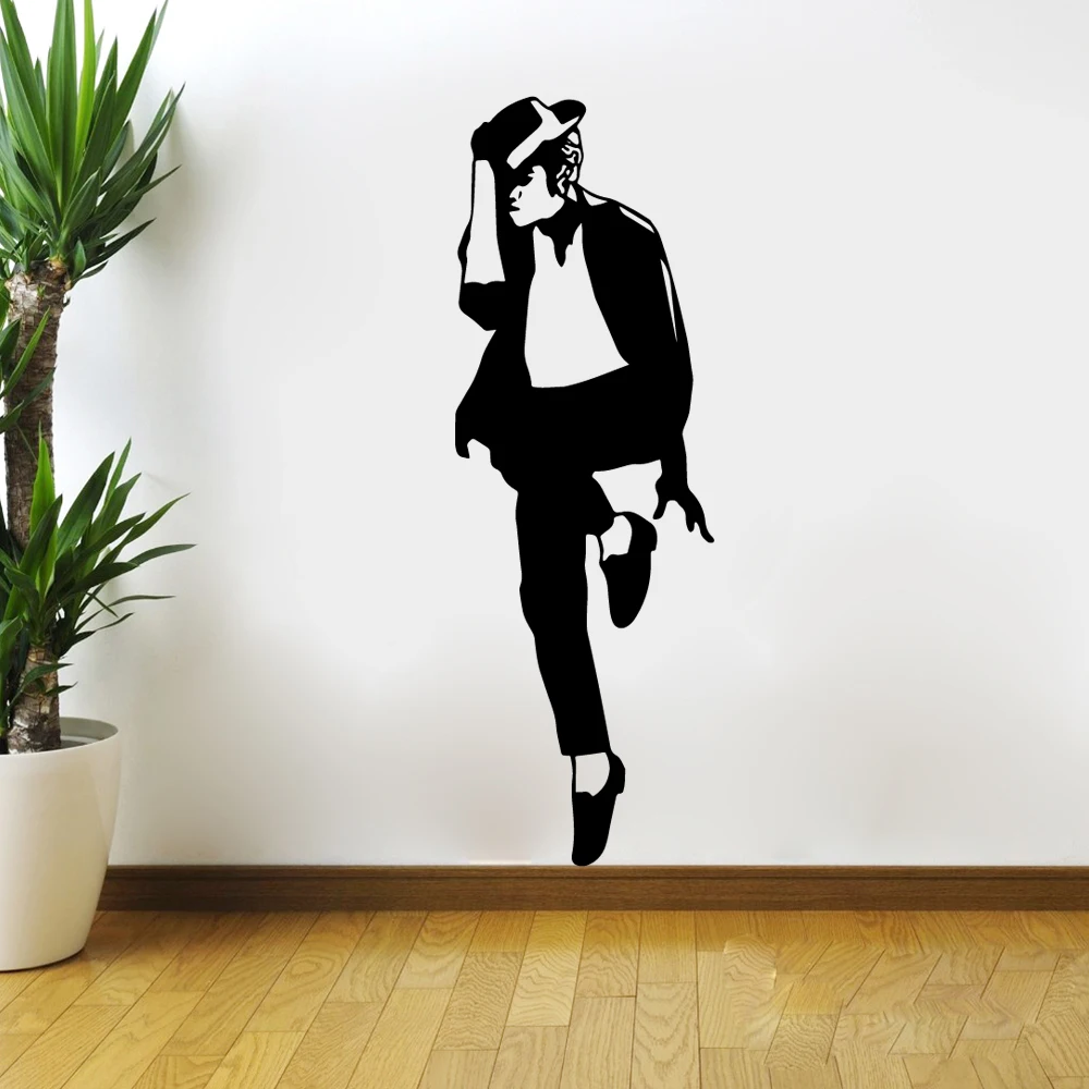 Romantic Michael Jackson Home Decoration Accessories For Kids Rooms Vinyl Mural Decal Romantic Michael Jackson Home Decoration Accessories For Kids Rooms Vinyl Mural Decal
