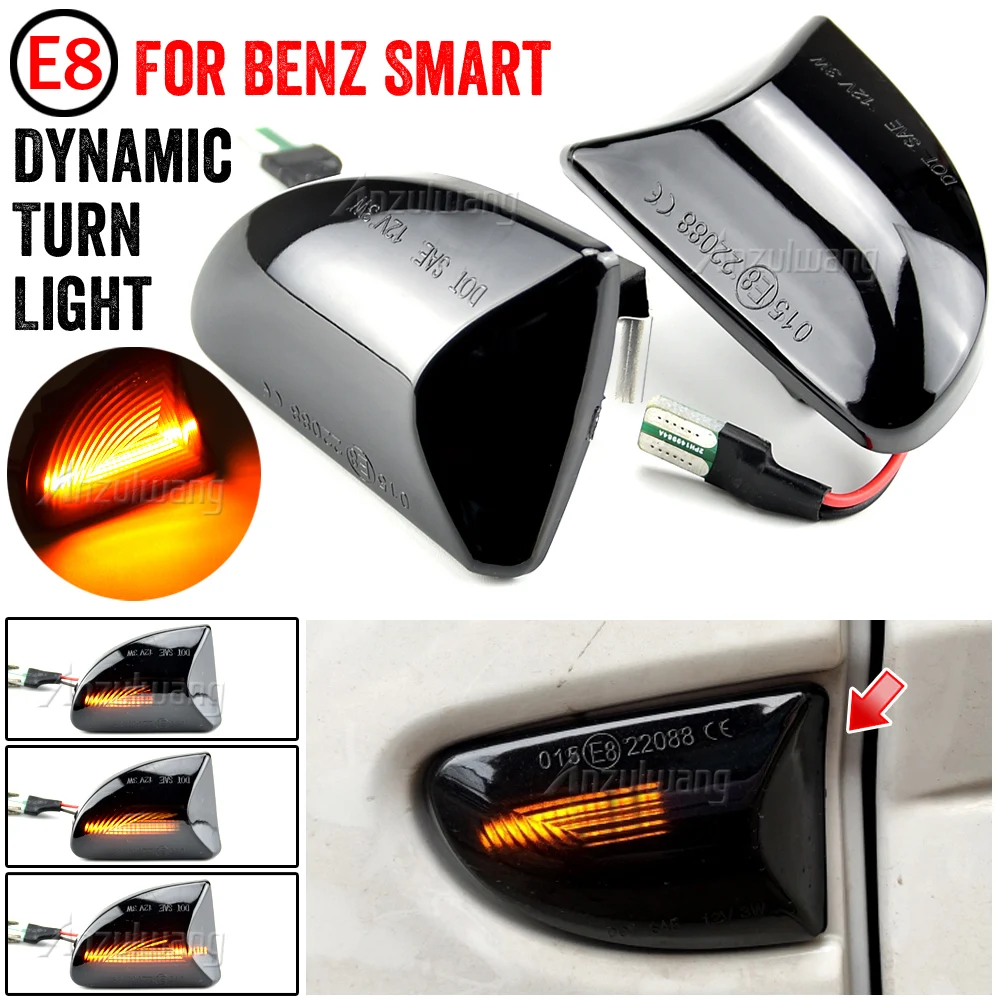 LED Dynamic Car Blinker Side Mirror Marker Turn Signal Lights Lamp Accessories For Smart Fortwo 451 MK1 MKII 2007-2015
LED Dynamic Car Blinker Side Mirror Marker Turn Signal Lights Lamp Accessories For Smart Fortwo 451 MK1 MKII 2007-2015