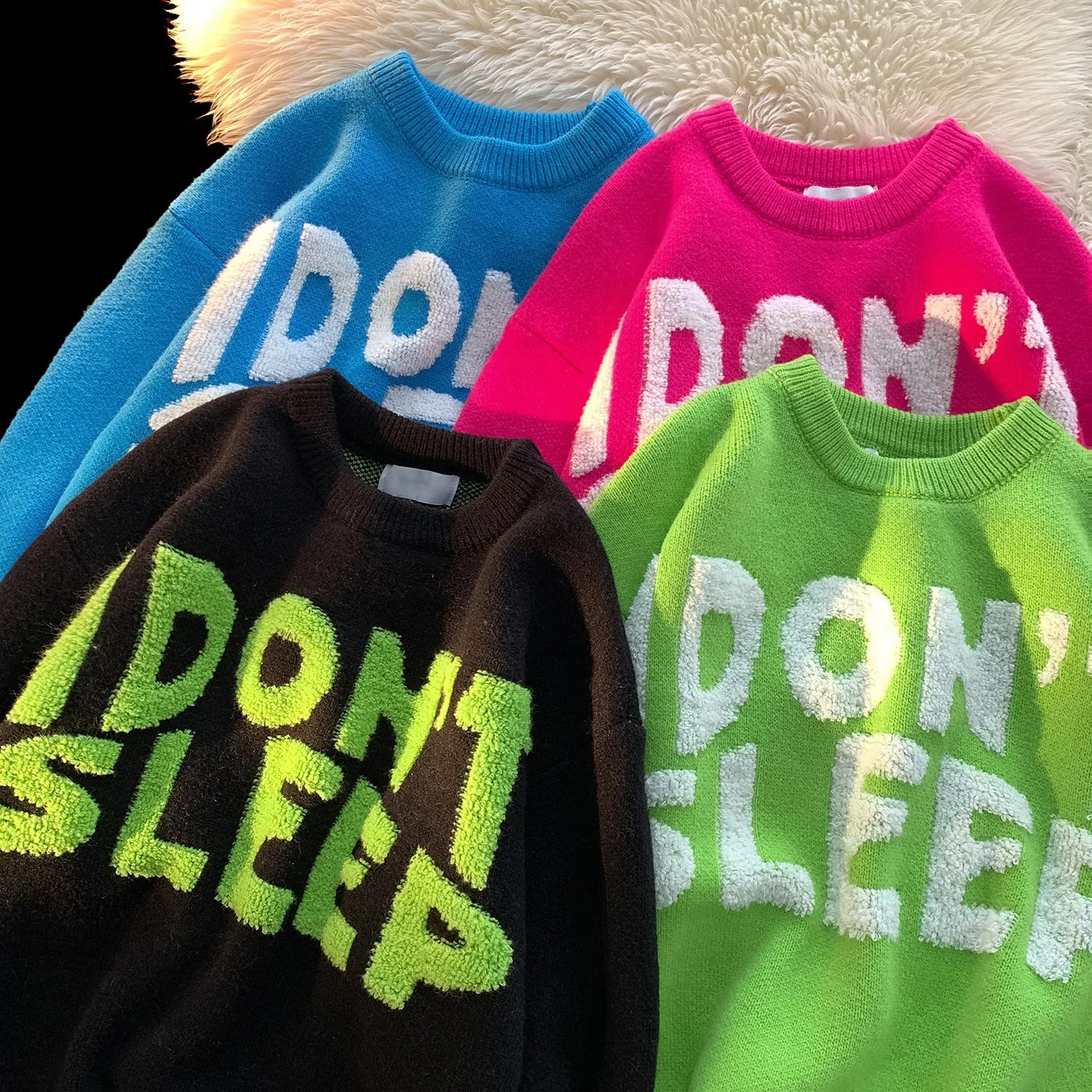 Don't sleep Sweatshirt Streetwear Hoodie Tops Women Pullovers Hoodies Long Sleeve Crewneck Sweatshir Winter Candy Color Clothes
Don't sleep Sweatshirt Streetwear Hoodie Tops Women Pullovers Hoodies Long Sleeve Crewneck Sweatshir Winter Candy Color Clothes