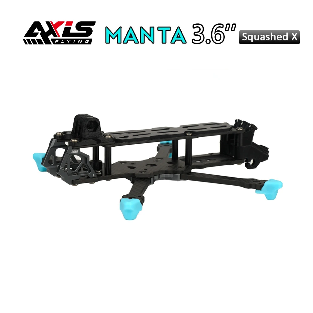 AxisFlying Manta 3.6'' 162mm Squashed X FPV Frame Kits with Side Plate for FPV Freestyle 3.6inch Analog / HD O3 Drones
AxisFlying Manta 3.6'' 162mm Squashed X FPV Frame Kits with Side Plate for FPV Freestyle 3.6inch Analog / HD O3 Drones