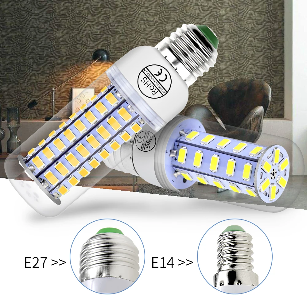 220V Corn Light Bulb LED E27 Lamp E14 Spotlight GU10 Candle LED Light B22 Lampada LED Night Bulb G9 Bombillas Home Chandelier
220V Corn Light Bulb LED E27 Lamp E14 Spotlight GU10 Candle LED Light B22 Lampada LED Night Bulb G9 Bombillas Home Chandelier