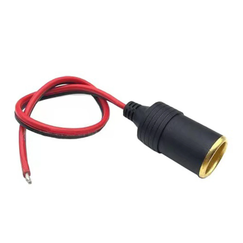 

12V Car Cigarette Lighter Connector Adapter With Female Socket Plug 10A/15A/20A 200W Car Socket Plug with 30cm Cable