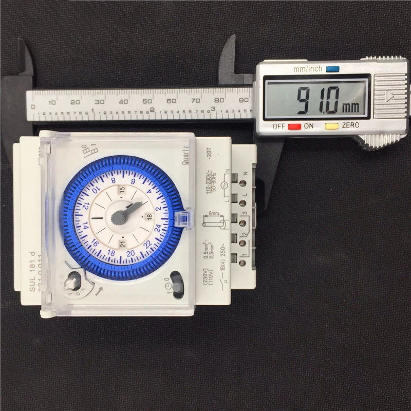 

Analog Mechanical Timer Switch 110V-220V 24 hours Daily Programmable 15min Setting Time Switch Relay SUL181D Hot