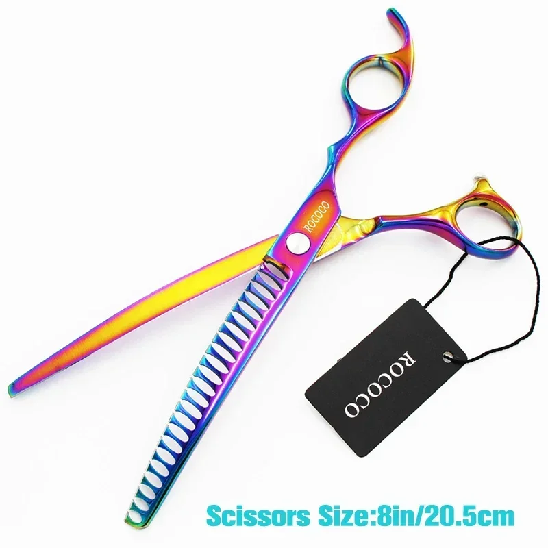 

Shark Thinning 6.5/7/8'' Downward Scissors Cut Grooming Clipper Pet Dog Tools Shears For Hair Professional Dogs Curved