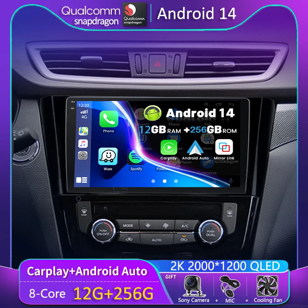 

Android 14 Car Radio For Nissan Qashqai J11 X-Trail 3 T32 2013 - 2017 Navigation GPS Multimedia Video Player Stereo wifi Carplay