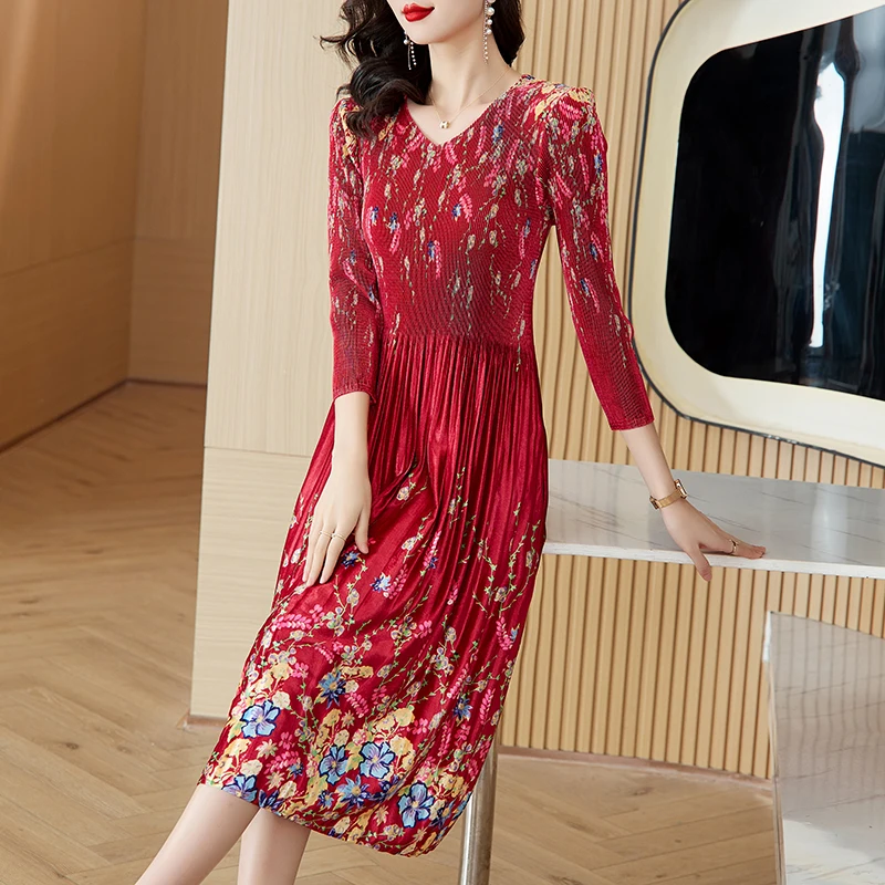 2023 New Velvet Dress Women's Autumn Pleated Knee Length Dress Korean Edition Positioning Flower Loose Fit Women's Dress Vestido
2023 New Velvet Dress Women's Autumn Pleated Knee Length Dress Korean Edition Positioning Flower Loose Fit Women's Dress Vestido