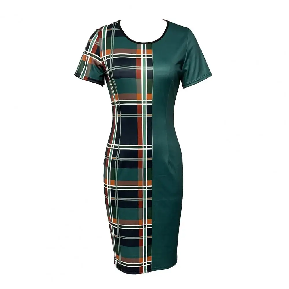 Women Printed Dress Elegant Office Lady Dress with Symmetrical Patchwork Print Slim Fit Hip Wrap Short Sleeves Women's for Work
Women Printed Dress Elegant Office Lady Dress with Symmetrical Patchwork Print Slim Fit Hip Wrap Short Sleeves Women's for Work