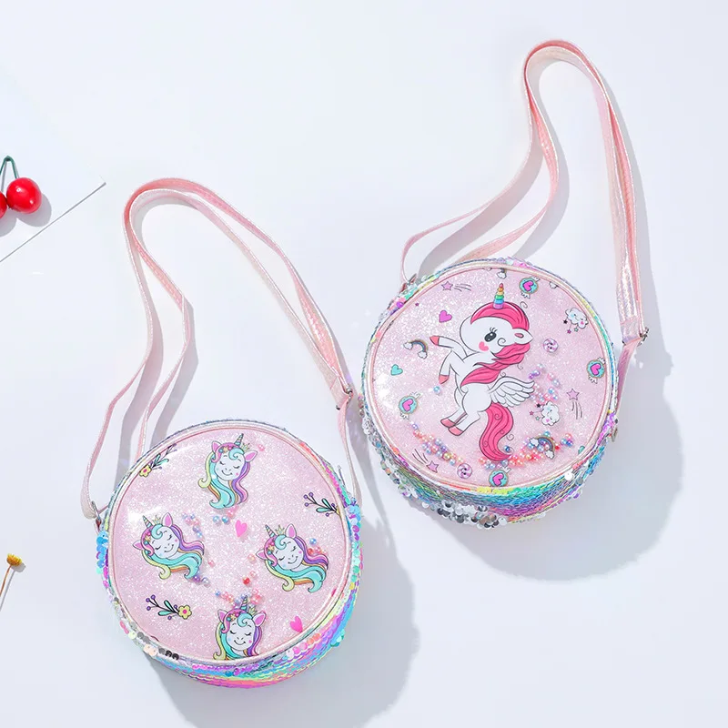 New Glite Rainbow Glitter Powder Waist Bag Sequined Unicorn Messenger Bag Children's Girls Fashion Student Cartoon Shoulder Bag
New Glite Rainbow Glitter Powder Waist Bag Sequined Unicorn Messenger Bag Children's Girls Fashion Student Cartoon Shoulder Bag