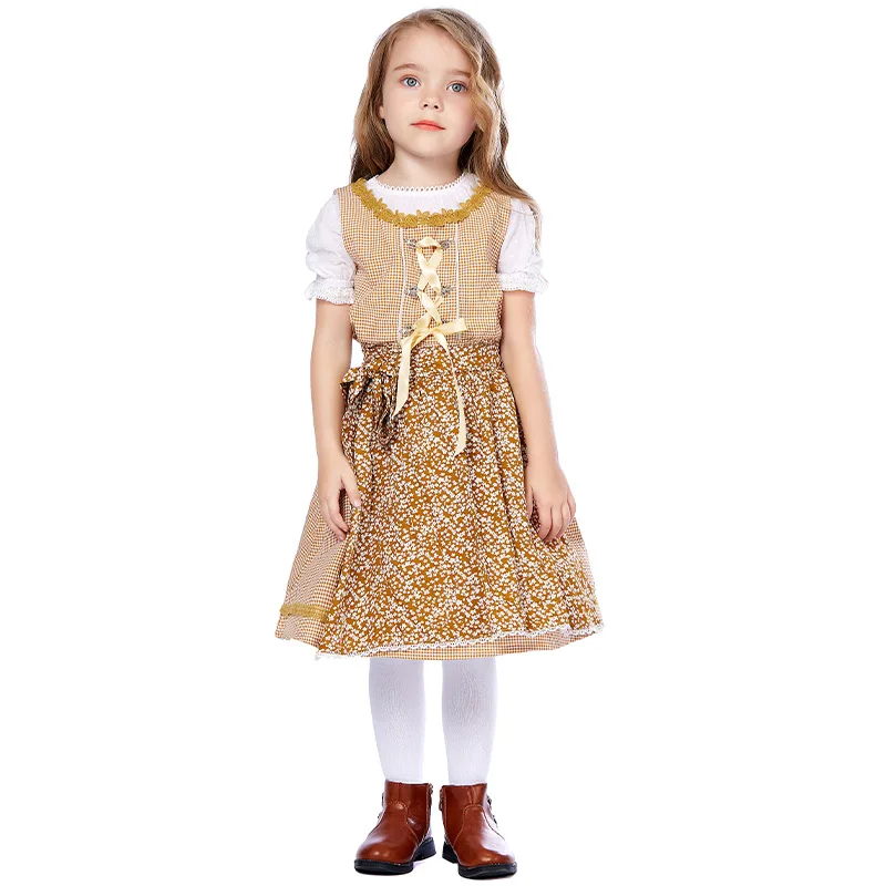 Children's Day Kids Stage Performance Germany Oktoberfest Beer Girl Cosplay Dirndl Dress Bavarian Tradition Children Maid Costum 
Children's Day Kids Stage Performance Germany Oktoberfest Beer Girl Cosplay Dirndl Dress Bavarian Tradition Children Maid Costum