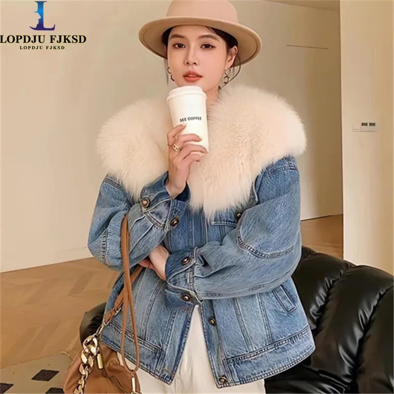 Winter Long Cowboy Coats for Women's, Large Fur Collar Jacket, Loose Overcoat,Female Clothes,90% White Duck Down Jacket, New
Winter Long Cowboy Coats for Women's, Large Fur Collar Jacket, Loose Overcoat,Female Clothes,90% White Duck Down Jacket, New