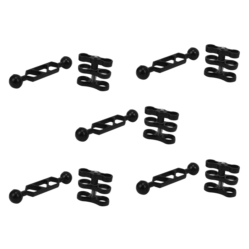 5X Aluminum Alloy Scuba Diving Light Torch Dual Ball Joint Arm And 5 Set Butterfly Clip Clamp Mount
5X Aluminum Alloy Scuba Diving Light Torch Dual Ball Joint Arm And 5 Set Butterfly Clip Clamp Mount