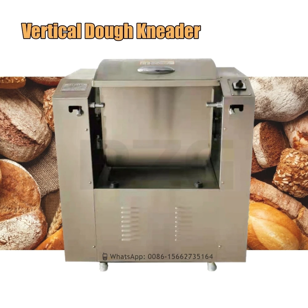 

Vertical Automatic Bread Dough Mixer Pizza 15kg Dough Kneader Flour Mixing Kneading Machine For Sale