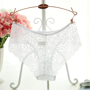 Culotte douce en dentelle florale pour femmes, lingerie sexy, sous-vêtements élégants, mode, haute qualité, S, XL 2