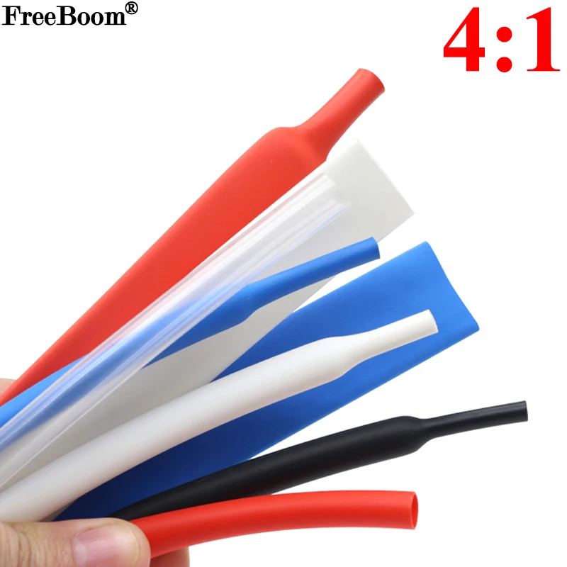 1M Heat Shrink Tube with Glue Adhesive Lined 4:1 Dual Wall Tubing Dia 4 6 8 12 16 20 24 32 40 52 mm Sleeve Wrap Wire Cable kit
1M Heat Shrink Tube with Glue Adhesive Lined 4:1 Dual Wall Tubing Dia 4 6 8 12 16 20 24 32 40 52 mm Sleeve Wrap Wire Cable kit
