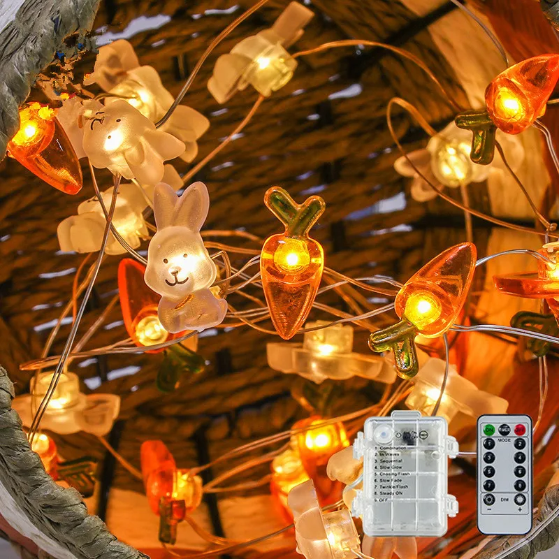 2M 20LED Bunny String Easter Lights Easter Decoration For Home Carrot Rabbit Fairy Light Supplies Happy Easter Gifts Party Favor
2M 20LED Bunny String Easter Lights Easter Decoration For Home Carrot Rabbit Fairy Light Supplies Happy Easter Gifts Party Favor