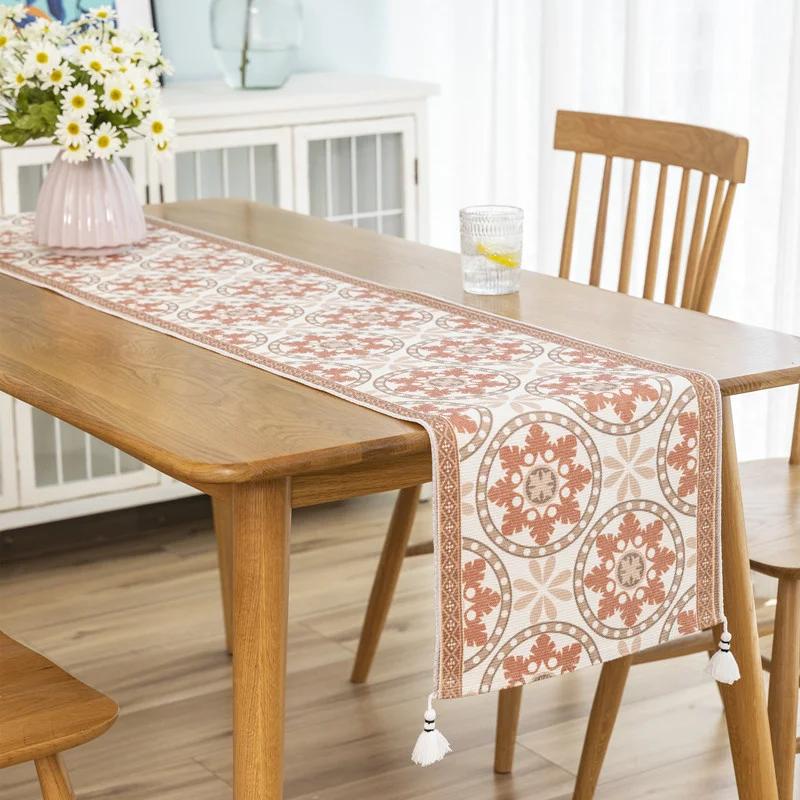 Nordic Ins Style Decorative Woven Printed Table Flag Solid Color Handmade Tassel Polyester Cotton Table Towel
Nordic Ins Style Decorative Woven Printed Table Flag Solid Color Handmade Tassel Polyester Cotton Table Towel