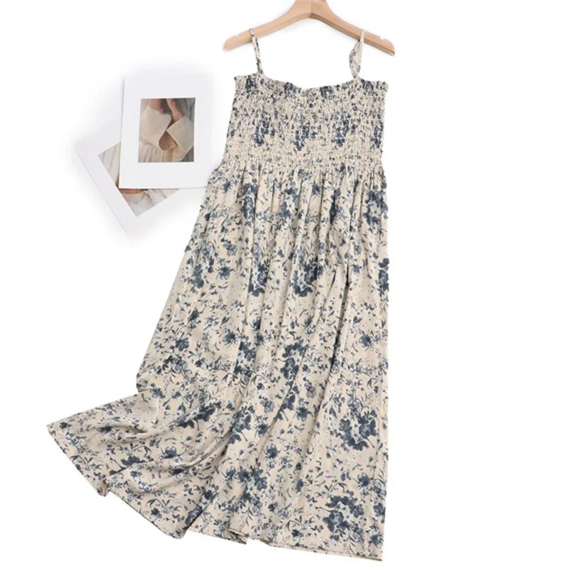 

Plus Size Women Dresses Oversized Curve Clothes Floral Spaghetti Strap Strapless One-Piece Summer 2023