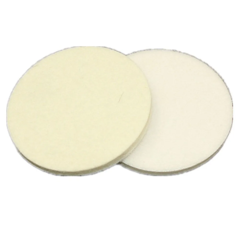 

2pcs 3Inch 80mm Wool Felt Polishing Wheel Buffing Pads Grinding Discs For Jade Metal Glass Marble Ceramics Polishing Tools