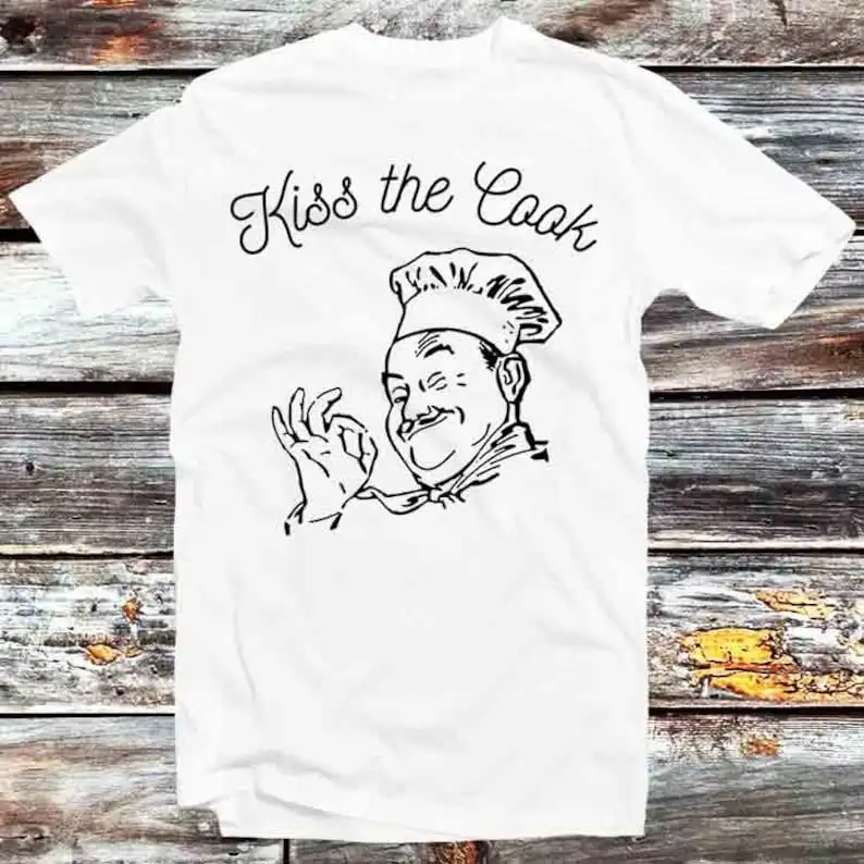 Kiss The Cook T Shirt Vintage Retro Cool Gift Mens Womens Unisex Cartoon Anime Top Tee B939
Kiss The Cook T Shirt Vintage Retro Cool Gift Mens Womens Unisex Cartoon Anime Top Tee B939