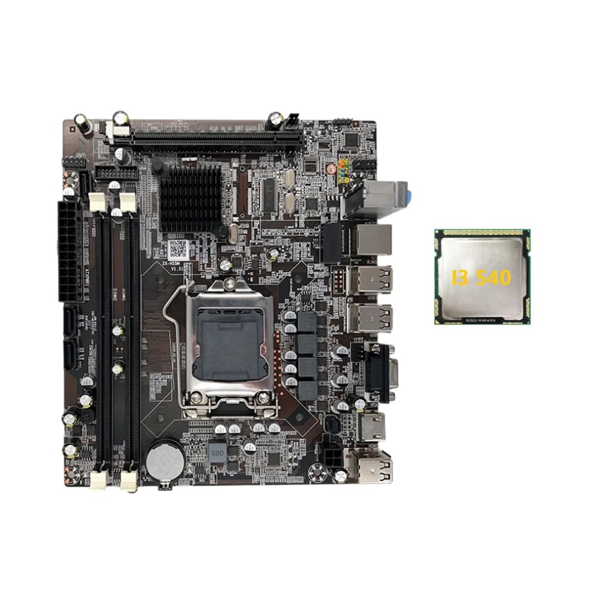 H55 Motherboard LGA1156 Supports I3 530 I5 760 Series CPU DDR3 Memory Desktop Computer Motherboard with I3 540 CPU
H55 Motherboard LGA1156 Supports I3 530 I5 760 Series CPU DDR3 Memory Desktop Computer Motherboard with I3 540 CPU