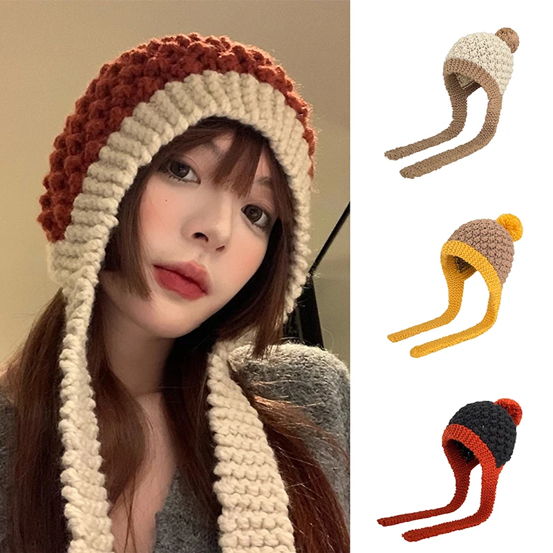 INS Korean All-match Cute Color-blocking Fluffy Knitted Wool Scarf Hat Cashmere Scarf Hat Small Pointed Pompoms Beanies Gorras
INS Korean All-match Cute Color-blocking Fluffy Knitted Wool Scarf Hat Cashmere Scarf Hat Small Pointed Pompoms Beanies Gorras