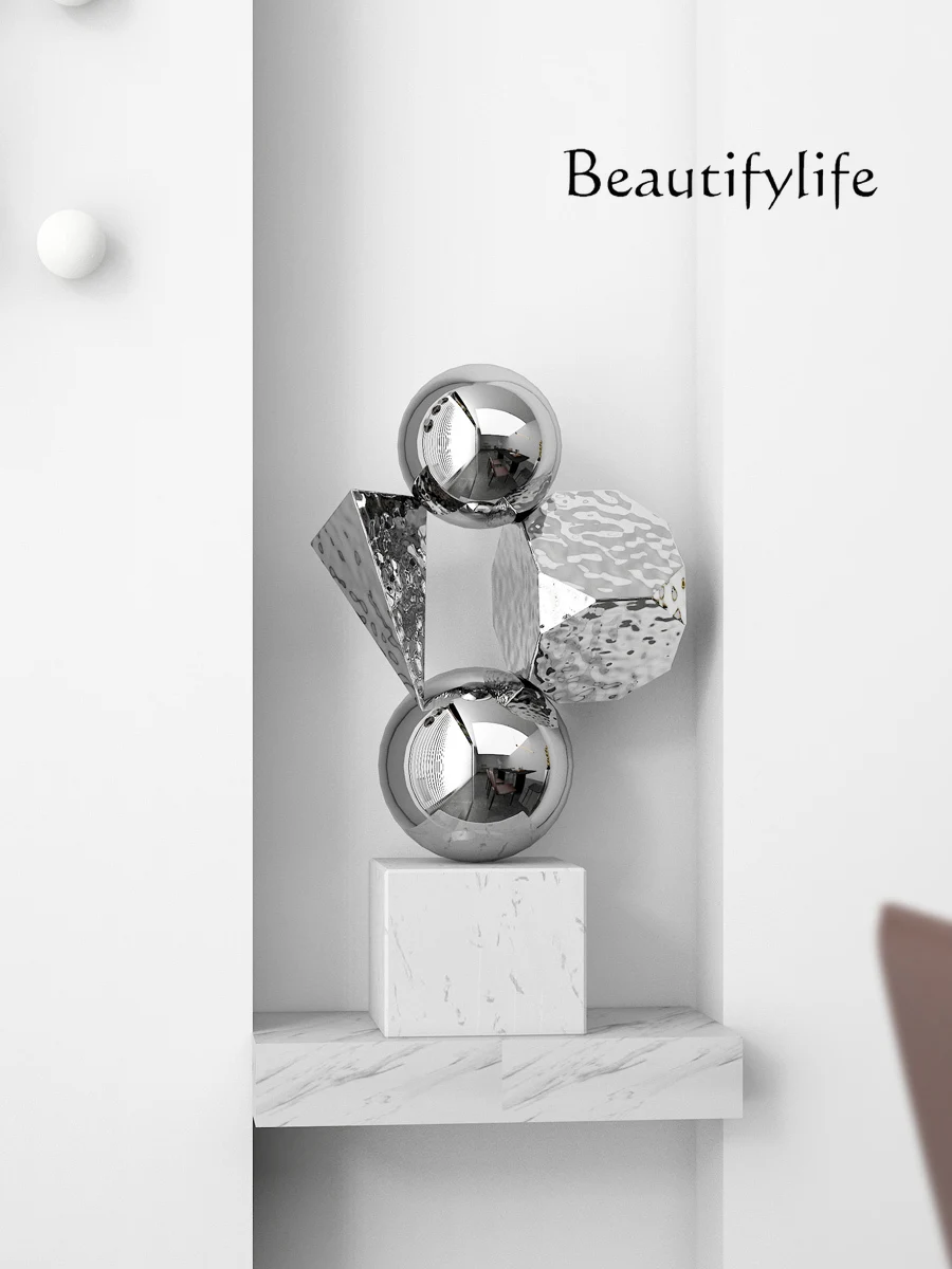 Minimalist Creative Abstract Geometric Stainless Steel Cleaning Ball Decoration Model Living Room Entrance Crafts Decoration
Minimalist Creative Abstract Geometric Stainless Steel Cleaning Ball Decoration Model Living Room Entrance Crafts Decoration