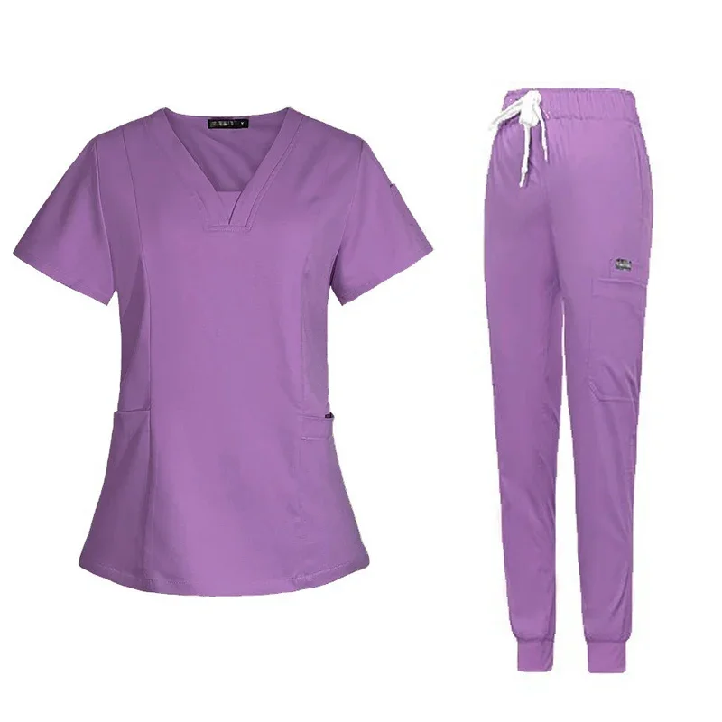 

Slim Fit Women Medical Scrubs Uniforms Hospital Surgical Sets Doctors Nurses Accessories Dental Clinic Beauty Spa Workwear Suits