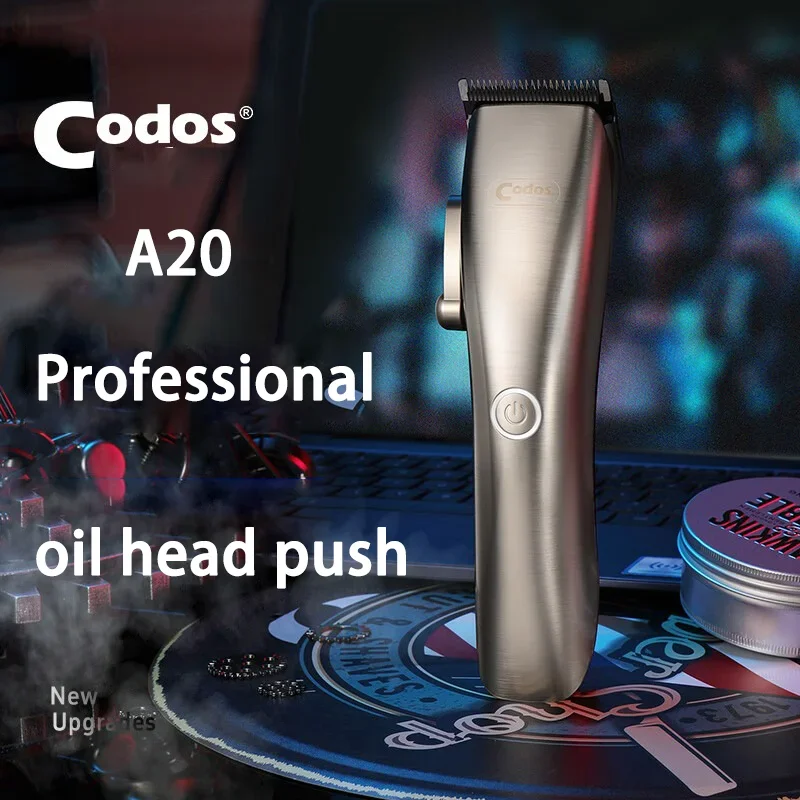 

New Codos A20 Men's Electric Professional Hair Clipper Oil Head Clipper Hair Salon Special Engraving Push Shear DLC Blade A10